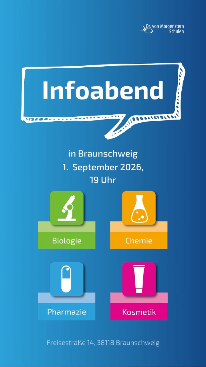 📚 Infoabend zum Ausbildungsstart
Neues Ausbildungsjahr, neue Chancen! 🚀

Du interessierst Dich für eine Ausbildung bei uns? Dann komm zu unserem Infoabend am 1. September! 👋

📅 01.09.2026
⏰ 19:00 Uhr
📍 Freisestraße 14, 38118 Braunschweig

Dich erwarten:
✨ Infos zu Voraussetzungen und Ablauf der Ausbildung
🏫 ein Rundgang durch unsere Schule
💬 Zeit für deine individuellen Fragen

Komm vorbei, lerne uns und deine neue Schule kennen – wir freuen uns auf dich! 💙

#Infoabend #Ausbildungsstart #Ausbildung #Braunschweig #Berufsfachschule #NeuerStart #Azubi
