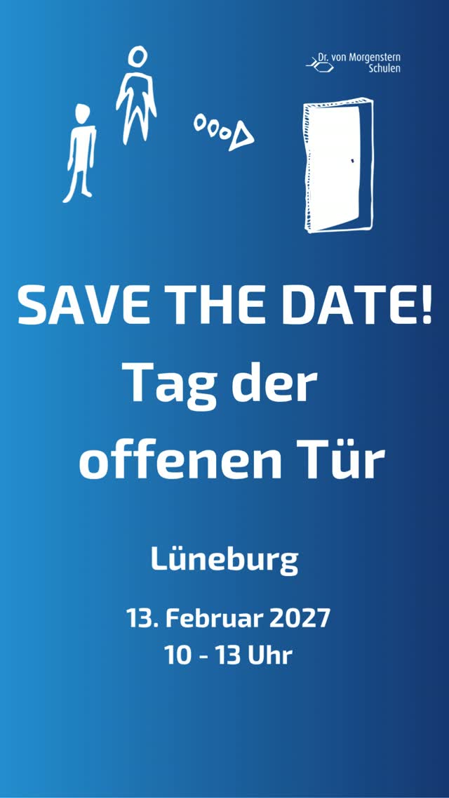 🎉 Save the Date: Tag der offenen Tür in Lüneburg! 🏫✨
Du überlegst noch, wie es nach der Schule weitergeht? 🤔 Du möchtest verschiedene Ausbildungsmöglichkeiten kennenlernen und herausfinden, was zu dir passt? Dann komm vorbei! 💙
Am 13. Februar 2027 öffnen die Dr. von Morgenstern Schulen in Lüneburg ihre Türen für dich! 🙌
📅 Samstag , 13.02.2027
⏰ 10:00–13:00 Uhr
📍 Dr. von Morgenstern Schulen, Lüneburg
Lerne unsere Schule kennen, informiere dich über unsere Ausbildungsmöglichkeiten, entdecke spannende Einblicke und stelle uns all deine Fragen. 💡
Egal, ob du schon einen konkreten Plan hast oder noch auf der Suche nach deinem Weg bist – wir freuen uns darauf, dich kennenzulernen! 💙
✨ Komm vorbei und entdecke deine Möglichkeiten!
#MorgensternSchulen #TagDerOffenenTür #Lüneburg #Berufsorientierung #Ausbildung #ZukunftGestalten #Schule