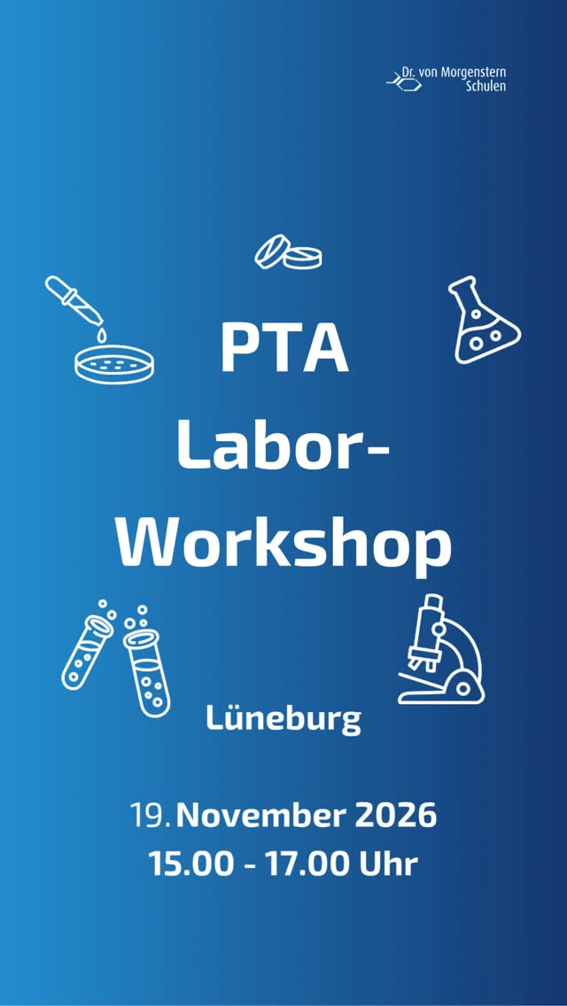 🧪🌿 PTA-Labor-Workshop in Lüneburg: Wir stellen eine Erkältungssalbe her! 💚🔬
Wie wird aus einzelnen Inhaltsstoffen eine fertige Salbe? Das findest du bei unserem nächsten PTA-Labor-Workshop heraus! 💊✨
Am 19.11.2026 heißt es: Kittel an und los geht’s! 🥼🧑🔬 Gemeinsam stellen wir im Labor eine Erkältungssalbe her und bekommen spannende Einblicke in die pharmazeutische Praxis. Außerdem entdecken wir, wie wichtig sorgfältiges Arbeiten und die Prüfung von Inhaltsstoffen bei der Herstellung von Arzneimitteln sind.
Du möchtest selbst ausprobieren, wie vielseitig die PTA-Ausbildung ist? Dann nutze die Gelegenheit und schnuppere echte Laborluft! 🧪
📅 Wann? 19.11.2026
🌿 Thema: Herstellung einer Erkältungssalbe
📩 Wichtig: Die Teilnahme ist nur mit vorheriger Anmeldung möglich!
Melde dich ganz einfach über einen unserer Kanäle an:
🌐 Über unsere Homepage
📱 Per WhatsApp 0172 664 00 82
📧 Per E-Mail an e.thorborg@morgenstern-schulen.de
Sichere dir deinen Platz – wir freuen uns auf dich! 🫶💚
#PTA #PTAAusbildung #PTALabor #Erkältungssalbe #LaborWorkshop #MorgensternSchulen #Pharmazie #Ausbildung