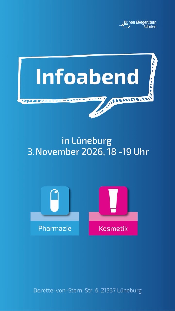 Nächsten Dienstag ist Infoabend! 👀
Du interessierst dich für eine Ausbildung bei uns? Dann komm am 3. November von 18-19 Uhr zu unserem Infoabend in Lüneburg! 📚✨
Wir geben dir alle wichtigen Infos rund um unsere Ausbildungen, zeigen dir unsere Schule und beantworten deine Fragen – ganz entspannt und persönlich. 🙌
📅 3. November
🕖 18-19 Uhr
📍 Dorette-von-Stern-Str. 6, 21337 Lüneburg
Komm vorbei und lerne uns kennen! 💬
Nutze die Gelegenheit, informiere dich ganz unverbindlich und mach den ersten Schritt in deine berufliche Zukunft! 🚀
#Infoabend #Ausbildung #Berufsorientierung #Ausbildung2027 #Kosmetik #PTA